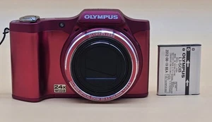 Olympus SZ-14 Digital Camera 14.0MP Red. No Charger. - Picture 1 of 12