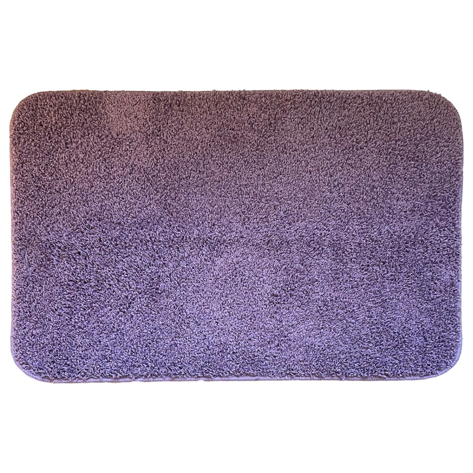 Плюшевый фиолетовый коврик для ванны The Big One Everstrand, 24x38 противоскользящий коврик для ванны - Изображение 1 из 1