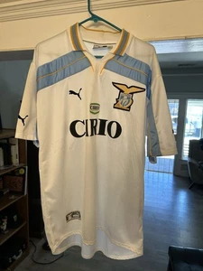 SS LAZIO ITALY 1999/2000 CENTENARY AWAY FOOTBALL SHIRT PUMA XL - Picture 1 of 10