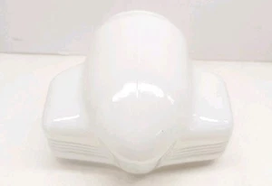 Aplique de pared Art Deco de vidrio esmerilado vintage tocador de baño pantalla de luz globo - Imagen 1 de 13