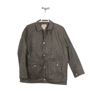 Abrigo de hombre LL Bean doble L algodón encerado Upland talla XL - Imagen 1 de 13