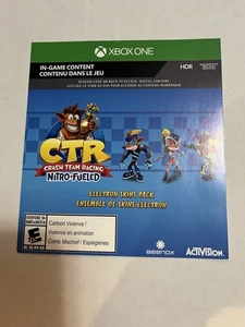 Crash Team Racing CTR Preorder Bonus XBOX Unused DLC Add On New - Picture 1 of 1