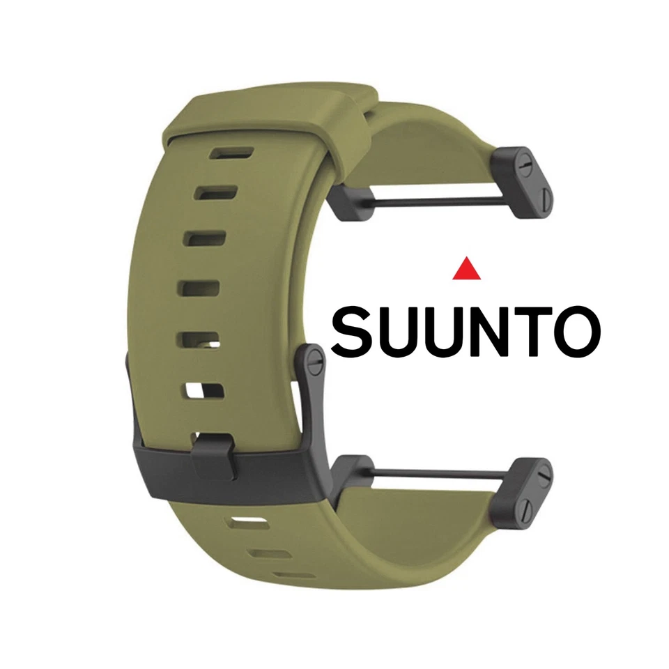 Neue 24Mm SUUNTO Core Gummi Armband ARMY GREEN Taucheruhr Band PVD Adapter Set R - Bild 1 von 1