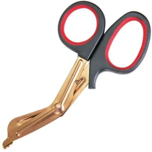 Tijeras de trauma de 7,5" de alta resistencia para kits médicos tácticos oro rosa Ti - Imagen 1 de 8