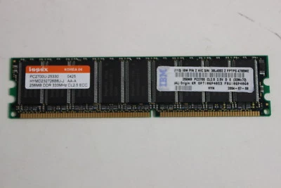 IBM 06P4060 06P4053 38L4052 09N4308 256MB PC2700 184 PIN DDR 33MHZ DIMM 6230 - Image 1 of 2