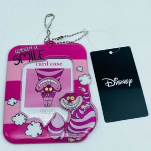 Disney Alice In Wonderland Cheshire Cat Card Case Holder Japan White Rabbit Mad - Picture 1 of 16