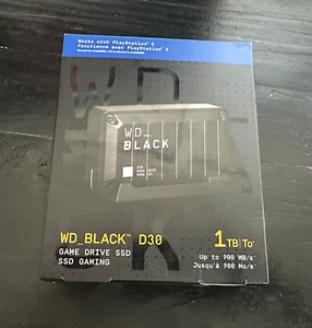 WD Black D30 Game Drive SSD 1 TB Designed for PS5 BRAND NEW - Afbeelding 1 van 2