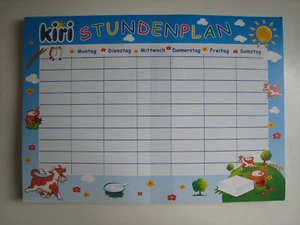 10 Stück Stundenplan für Kinder - kiri - Glanzkarton - Bild 1 von 1