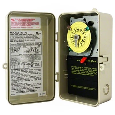 INTERMATIC Pool Spa Timer Indoor/Outdoor 110/120V 24hr T101P3 - Image 1 of 2