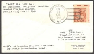 US SPACE Abdeckung - TRANSIT II-A Satellitenstart Port Canaveral 22. Juni 1960 - Bild 1 von 1