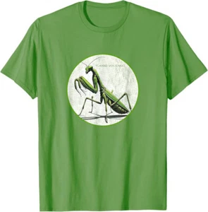 Colorful Retro Praying Mantis Insect Vintage Design T-Shirt *NEW* 10 Colors - Picture 1 of 12