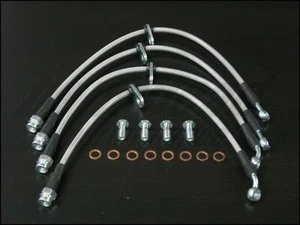Techna-Fit Stainless Steel Braided Brake Lines 1999-2003 Acura TL 3.2L 3.2TL - Picture 1 of 5