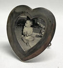 Vintage JAPANESE 950 Sterling Silver HEART Shaped Small Picture Frame Lovely!
