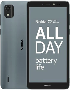 NOKIA C2 2ND EDITION TA-1468 32GB/2GB GRAY DUAL SIM UNLOCKED **** - Afbeelding 1 van 5