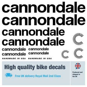 Cannondale Neu "C" Mast Fahrrad Aufkleber, Gratis Fahrradschutz (28er Pack) - 20 Farben - Bild 1 von 3
