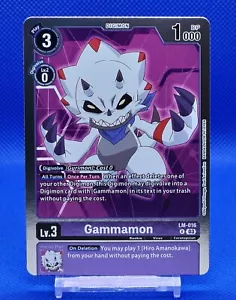 Gammamon LM-016 - Exceed Apocalypse BT15 R Foil Digimon - Picture 1 of 3