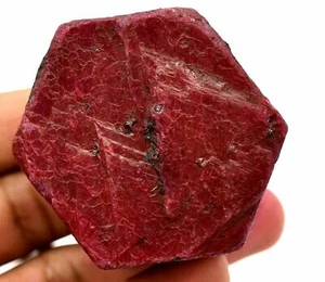 Natural Huge Red Mozambique Ruby Earth-Mined Color Enhanced Certified Rough ! - Picture 1 of 6