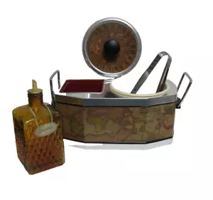 Vintage Mad Men Bar Caddy Bourbon Dekanter Eiskübel Musical Retro - Bild 1 von 16