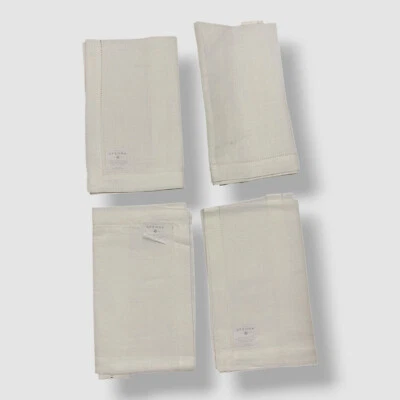 Sferra White Festival обеденные льняные обеденные салфетки, набор из 4. - Изображение 1 из 4