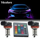 360 Degree Beam Angle H11/H9/H8 LED Fog Lights with Multicolor RGB and Remote