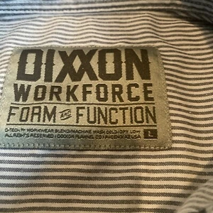 Dixxon Hombres Grande Azul Forrado Abotonado Fuerza Laboral Forma y Función - Imagen 1 de 4