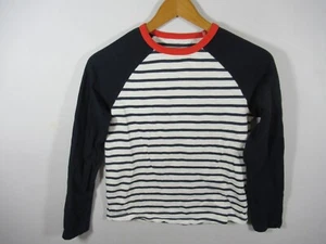 Boden Boys T-Shirt 11-12Y Long Sleeve Striped Cotton Blue/White - Picture 1 of 4