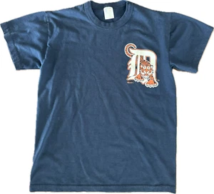 Detroit Tigers Youth M Shirt Russell Athletic NuBlend Blau 90s Vintage Retro MLB - Bild 1 von 8