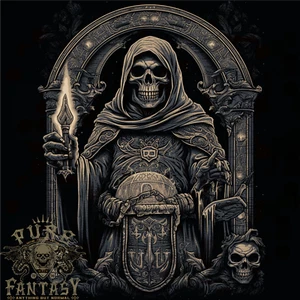 Gothic Grim Reaper Goth Heavy Metal Skull 7 Mens T-Shirt 100% Cotton - Picture 1 of 3