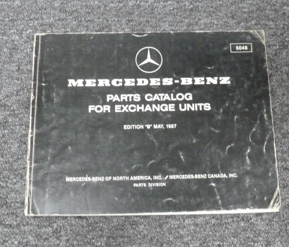 Catálogo de intercambio de piezas Mercedes Benz 380SE 380SEL 380SEC 1980-1983 1981 1982 Foto 1 de 1