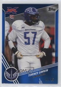 2020 Topps XFL Blue /25 Terence Garvin #78