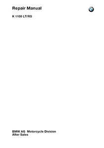 BMW K1100 RS, K1100 LT Official Repair Manual - Bild 1 von 5