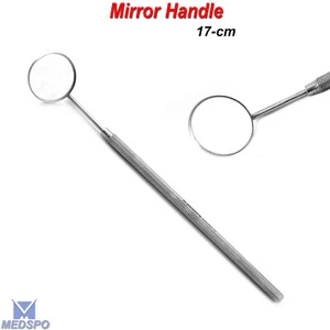 Dental Mirror with Handle Surgical Dental Mirror Handle Hygiene Scaler Lab Tools - Picture 1 of 5