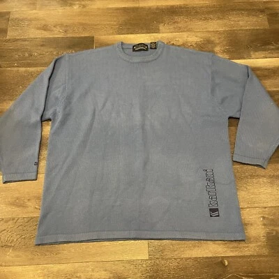 Suéter KARL KANI Azul 3XL XXXL Tejido Hip Hop De Colección Años 90 Y2K Foto 1 de 4