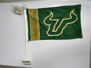 UNIVERSITY OF SOUTH FLORIDA USF BULLS CAR FLAG - WALL FLAG NEW - Picture 1 of 1