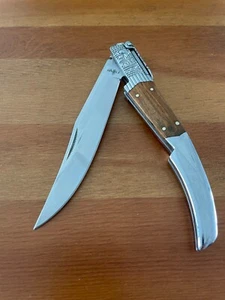 5,1" Arabian Style Navaja mit Ratsche Taschenmesser Olivenholz und Stahlgriff - Bild 1 von 10
