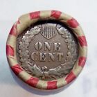 Sealed Indian Head Penny Reverse On One End Wheat Cent On Other Roll Of 50 Coin 