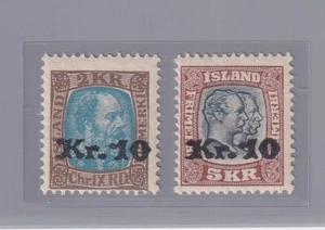 1929 Island: Soprastampati ( n°121/22) S. Cpl. Spl. Cert. M.Raybaudi. 403/ - Picture 1 of 3