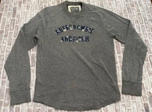 Y2k Abercrombie & Fitch Distressed Muscle Long Sleeve T-Shirt XXL Crewneck Thick - Picture 1 of 11