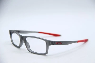 OAKLEY OY8002-0351 CROSSLINK XS SATIN GREY SMOKE RED AUTHENTIC EYEGLASSES 51-15 - Image 1 of 4