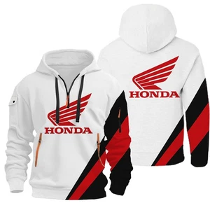 + Felpa con cappuccio in pile Honda MotoStyle comoda e casual ​ ​ - Foto 1 di 17
