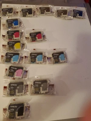 16er Pack Epson Tintenpatronen Multipack Schwarz, Cyan, Magenta, Gelb T0341-8 - Bild 1 von 4