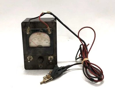 Medidor de plástico baquelita megohms/kilohms teléfono sistema campana vintage Foto 1 de 4