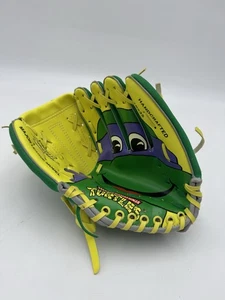 Guanto da baseball bambino Teenage Mutant Ninja Turtle Donatello 1990 Remco vintage - Foto 1 di 8