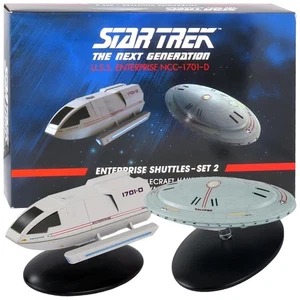 Star Trek USS Enterprise NCC-1701-D Shuttles Set 2 Hawking & Calypso Eaglemoss - Picture 1 of 4