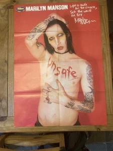 MARILYN MANSON KORN RARE METAL HAMMER 90'S POSTER EXCELLENT CONDITION - Foto 1 di 8