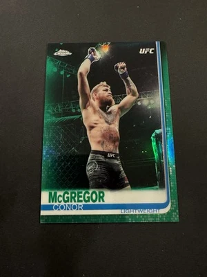 2019 Topps Chrome UFC Conor McGregor Green Refractor #93 - Image 1 of 2