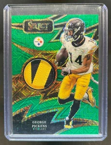 2024 Select George Pickens Sparks Patch Green Prizm #3/5 Steelers - Picture 1 of 2