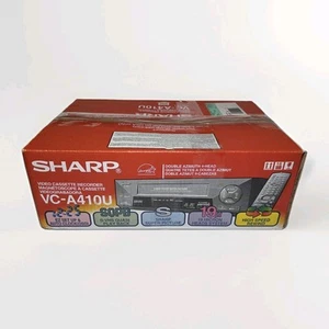 Sharp Model VC-A410U A VCR 4 Head VHS Player Recorder; New-Open Box - Picture 1 of 9