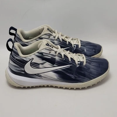 Nike Vapor Varsity Low Turf LAX Lacrosse Botines Tenis 923492-114 Azul Blanco 7 Foto 1 de 4