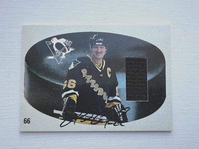2002-03 Parkhurst Retro Back In Time Auto Jersey #12 Mario Lemieux #8/10 RARE - Image 1 of 2